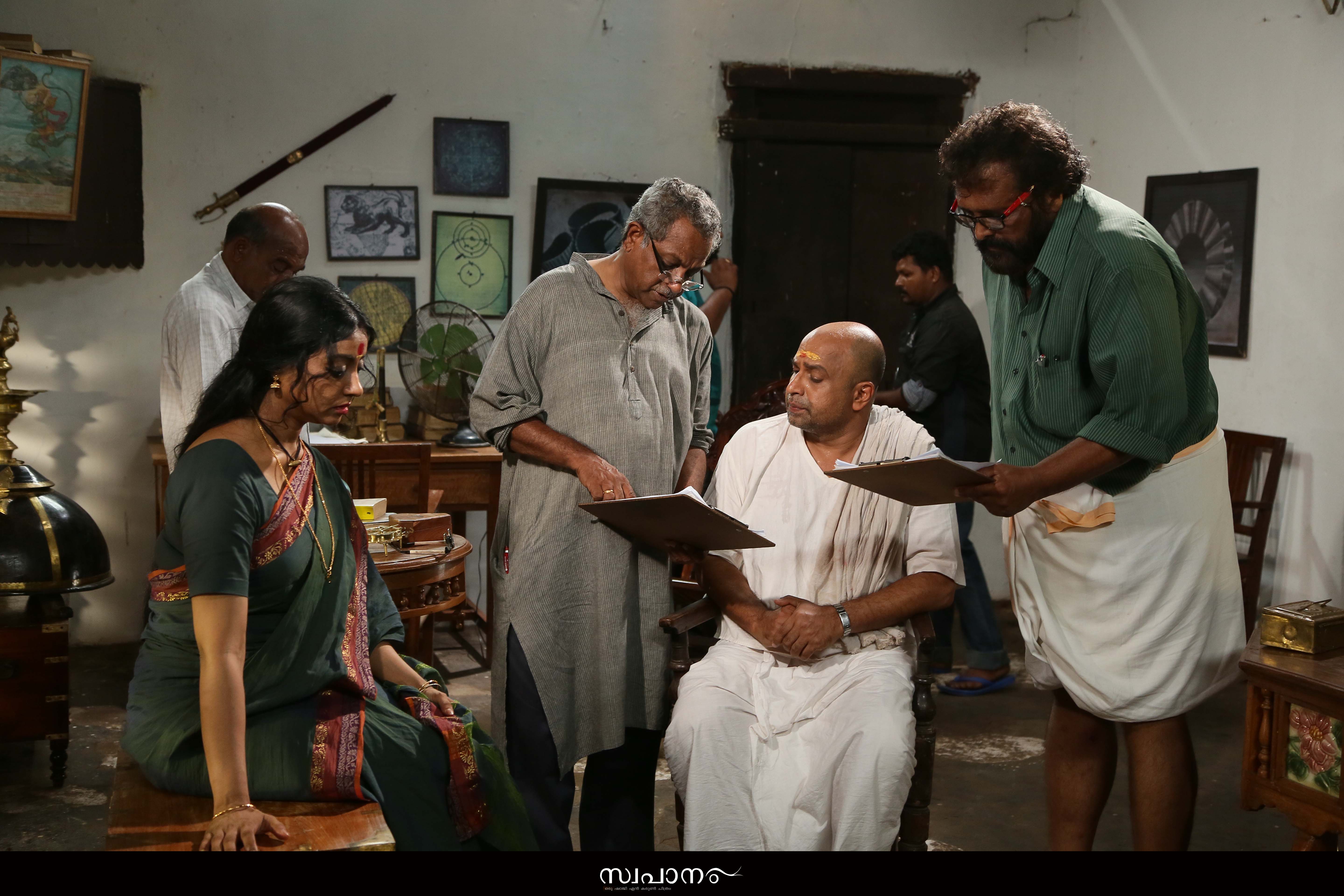 Directing on set of Swapaanam
